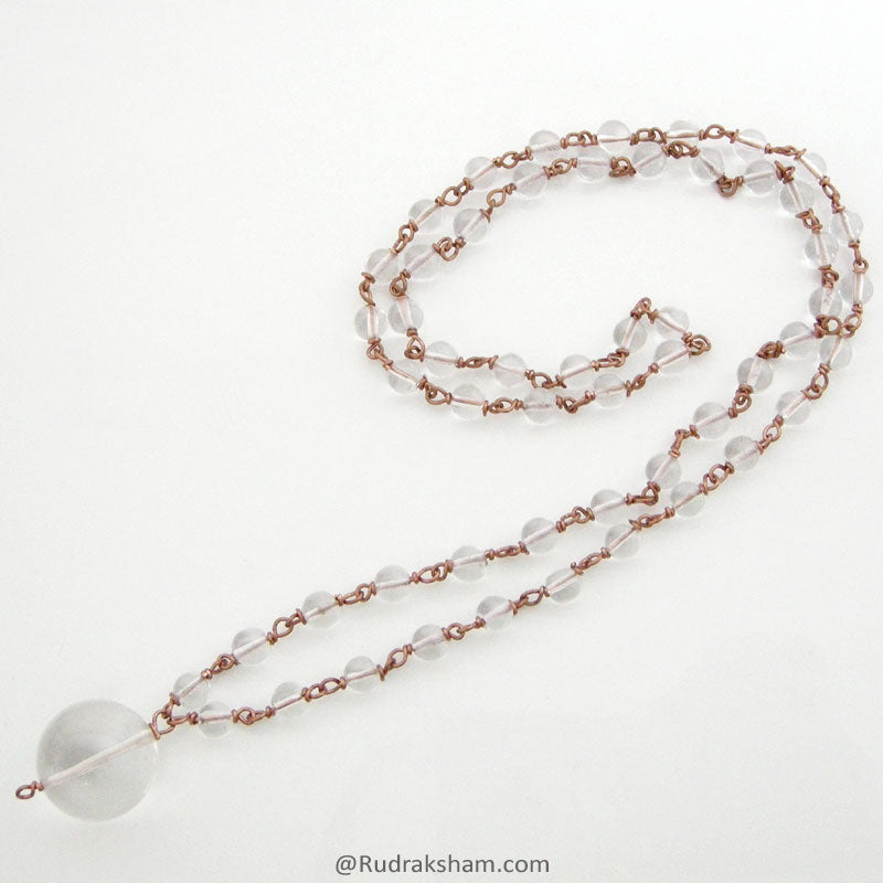 Sphatik Mala in Copper