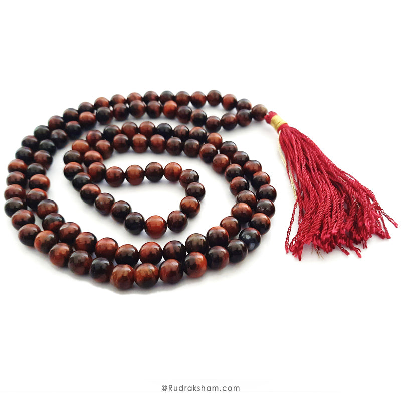  Tiger Eye Stone Prayer Mala | Chakra Mala