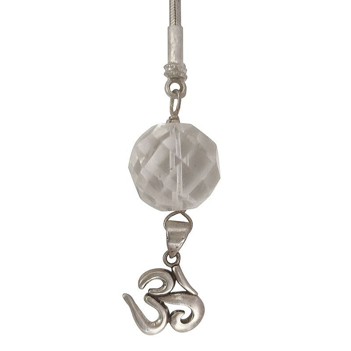 Sphatik Key Chain with Om Pendant