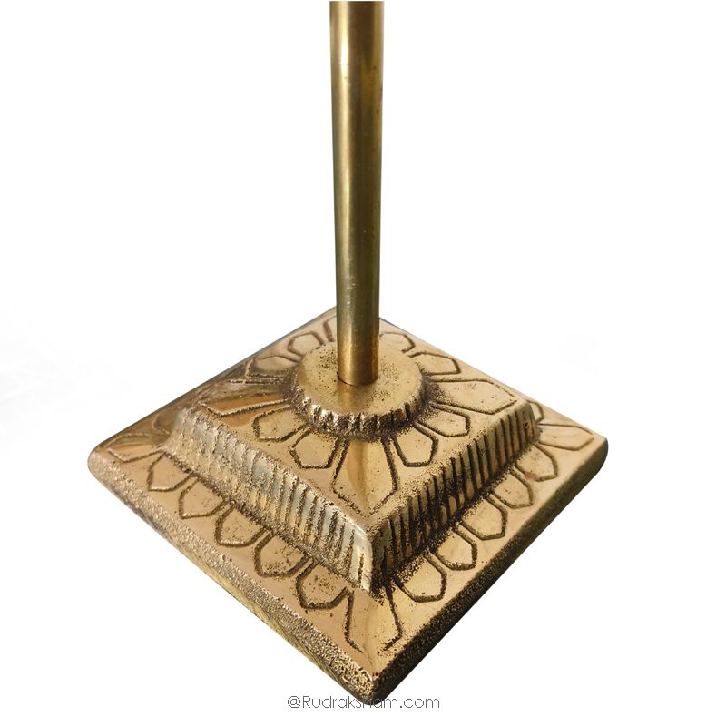 Brass Trishul with Damroo and Stand | Brass Trident with Monkey Talking Drum | Lord Shiva's Trident | Trishool