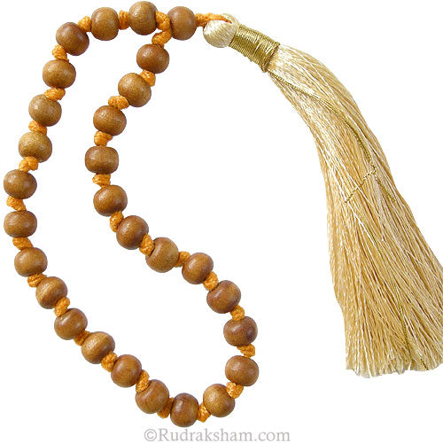  White Chandan Japa Mala