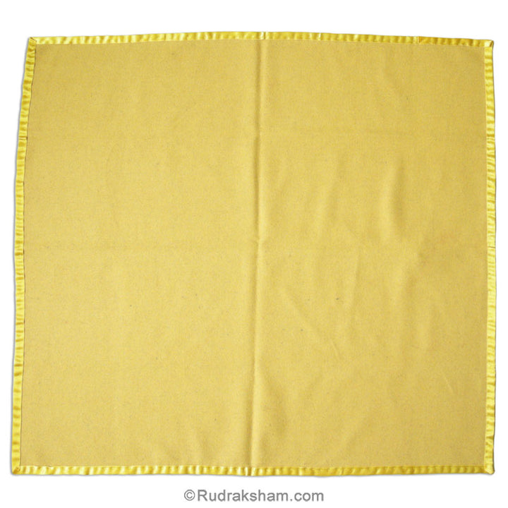 Woolen Puja Asana Yellow Color