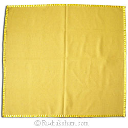 Woolen Puja Asana Yellow Color